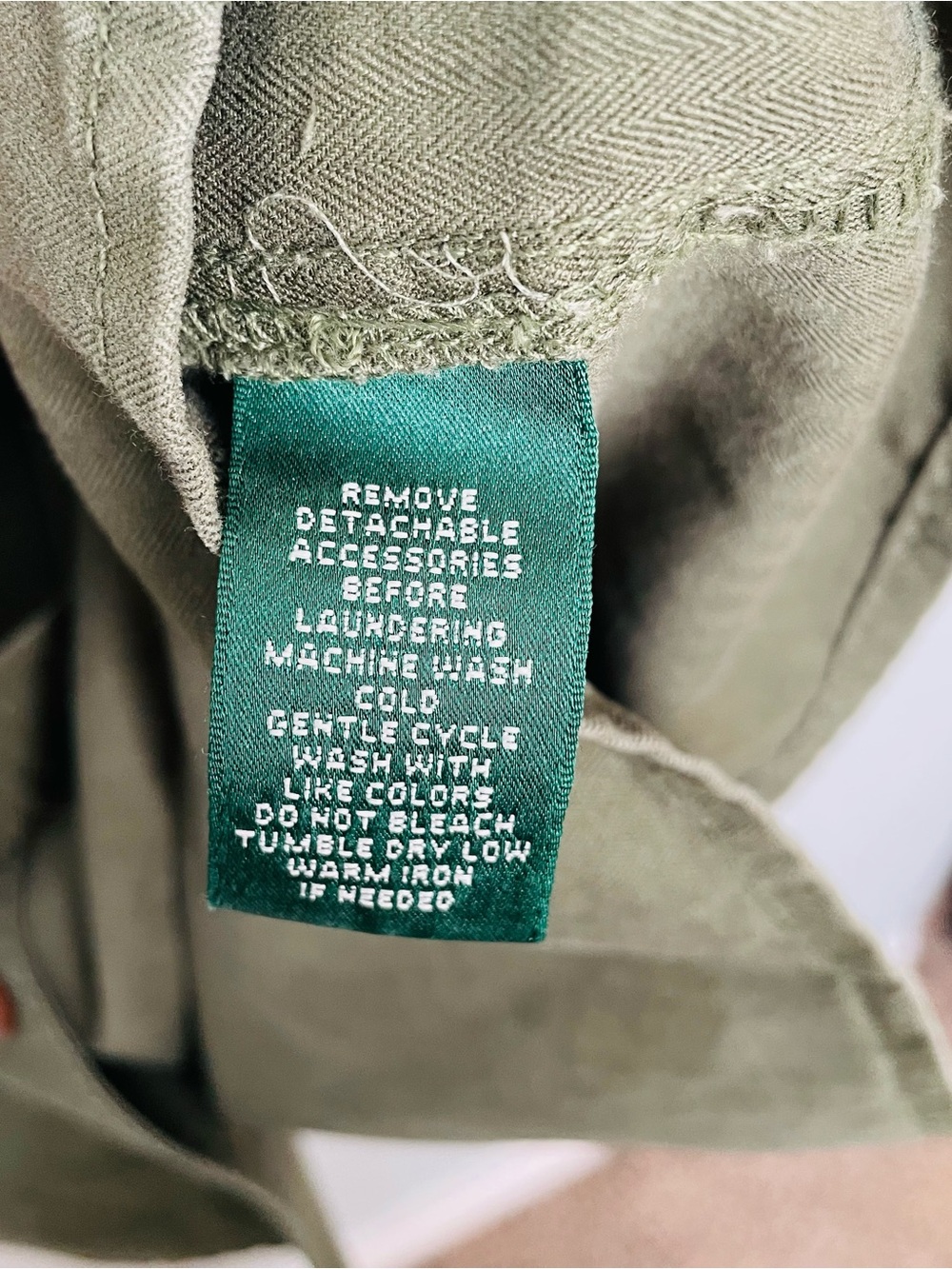 Lauren Ralph Lauren Green Button Down Linen Cotton Sleeveless Midi Dress | 14 - Picture 11 of 11